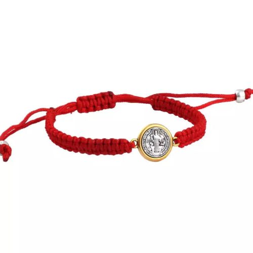 Pulsera roja amuleto de San Benito