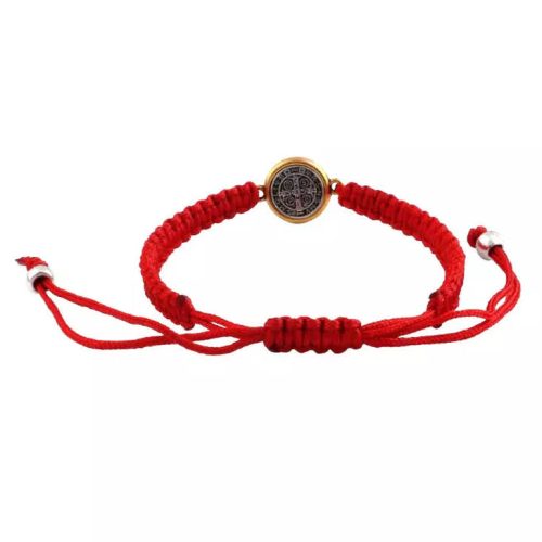 Pulsera roja amuleto de San Benito